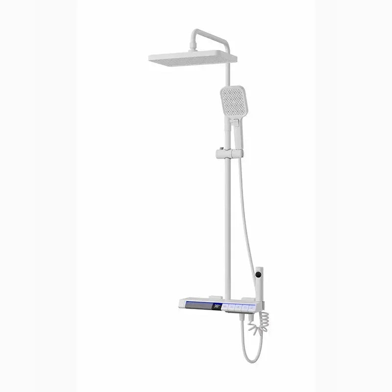 High Bathroom Shower Set with Thermostat Digital Display - Bellarte Enchanté High Bathroom Shower Set with Thermostat Digital Display